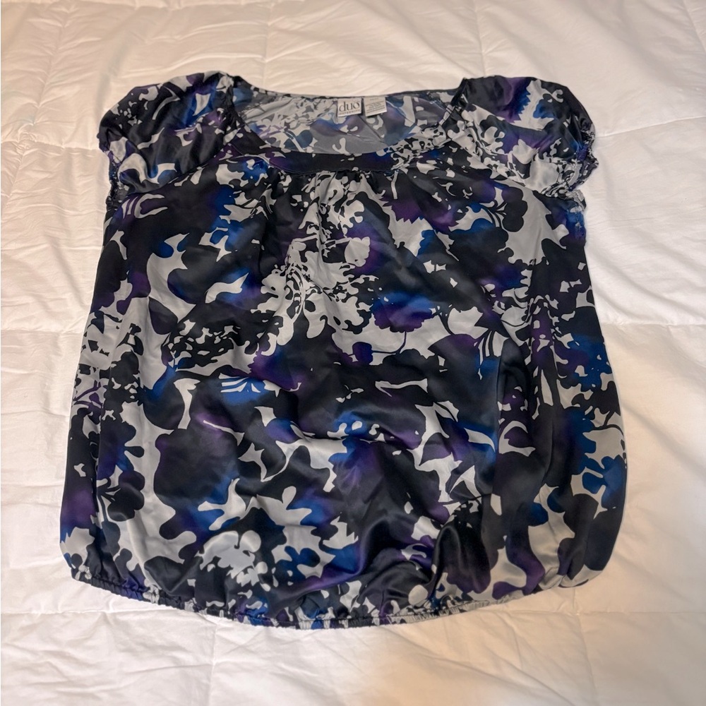 Duo Short Sleeve Maternity Top Size Med